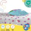 Sunny Side Up Bluey & Friends Full Sheet Set – 4 Piece Kids Bedding Set Includes Pillow Cover – Super Soft Microfiber Sheets(White – Magic Castle)