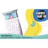 Sunny Side Up Bluey & Friends Full Sheet Set – 4 Piece Kids Bedding Set Includes Pillow Cover – Super Soft Microfiber Sheets(White – Magic Castle)