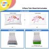 Sunny Side Up Bluey & Friends Full Sheet Set – 4 Piece Kids Bedding Set Includes Pillow Cover – Super Soft Microfiber Sheets(White – Rainbow Unicorn)