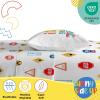 Sunny Side Up Bluey & Friends Full Sheet Set – 4 Piece Kids Bedding Set Includes Pillow Cover – Super Soft Microfiber Sheets(White – on the Go)
