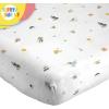 Sunny Side Up Bluey & Friends Full Sheet Set – 4 Piece Kids Bedding Set Includes Pillow Cover – Super Soft Microfiber Sheets(White – the Mandalorian)