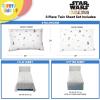 Sunny Side Up Bluey & Friends Full Sheet Set – 4 Piece Kids Bedding Set Includes Pillow Cover – Super Soft Microfiber Sheets(White – the Mandalorian)