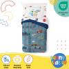 Sunny Side Up Bluey & Friends Toddler Comforter Set – 4 Piece Preschool Bedding Includes Comforter, Sheets & Pillow Cover – Super Soft Microfiber Bed Set(Blue – on the Go)