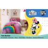 Sunny Side Up Bluey & Friends Toddler Comforter Set – 4 Piece Preschool Bedding Includes Comforter, Sheets & Pillow Cover – Super Soft Microfiber Bed Set(Pink – Minnie Mouse)