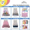 Sunny Side Up Bluey & Friends Toddler Comforter Set – 4 Piece Preschool Bedding Includes Comforter, Sheets & Pillow Cover – Super Soft Microfiber Bed Set(Pink – Princess)