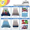 Sunny Side Up Bluey & Friends Toddler Comforter Set – 4 Piece Preschool Bedding Includes Comforter, Sheets & Pillow Cover – Super Soft Microfiber Bed Set(Multi – Spidey & Friends)