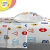 Sunny Side Up Bluey & Friends Toddler Comforter Set – 4 Piece Preschool Bedding Includes Comforter, Sheets & Pillow Cover – Super Soft Microfiber Bed Set(Blue – on the Go)