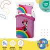 Sunny Side Up Bluey & Friends Toddler Comforter Set – 4 Piece Preschool Bedding Includes Comforter, Sheets & Pillow Cover – Super Soft Microfiber Bed Set(Pink – Minnie Mouse)