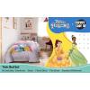 Sunny Side Up Bluey & Friends Toddler Comforter Set – 4 Piece Preschool Bedding Includes Comforter, Sheets & Pillow Cover – Super Soft Microfiber Bed Set(Pink – Princess)