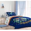 Sunny Side Up Bluey & Friends Toddler Comforter Set – 4 Piece Preschool Bedding Includes Comforter, Sheets & Pillow Cover – Super Soft Microfiber Bed Set(Blue – Blippi)