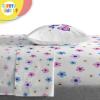 Sunny Side Up Bluey & Friends Toddler Comforter Set – 4 Piece Preschool Bedding Includes Comforter, Sheets & Pillow Cover – Super Soft Microfiber Bed Set(Purple – Butterfly)