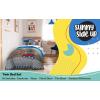 Sunny Side Up Bluey & Friends Toddler Comforter Set – 4 Piece Preschool Bedding Includes Comforter, Sheets & Pillow Cover – Super Soft Microfiber Bed Set(Multi – Construction Zone)
