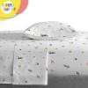 Sunny Side Up Bluey & Friends Toddler Comforter Set – 4 Piece Preschool Bedding Includes Comforter, Sheets & Pillow Cover – Super Soft Microfiber Bed Set(Multi – the Mandalorian)