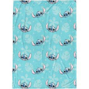 Jay Franco Bluey & Bingo Plush Throw Blanket for Boys & Girls – 46″ x 60″ Soft Fleece Kids Blanket for Bedroom, Couch & Travel, Official Licensed Product(Blue – Lilo & Stitch)