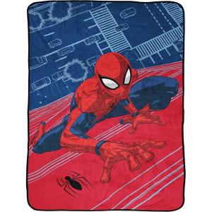 Jay Franco Bluey & Bingo Plush Throw Blanket for Boys & Girls – 46″ x 60″ Soft Fleece Kids Blanket for Bedroom, Couch & Travel, Official Licensed Product(Red – Spiderman)