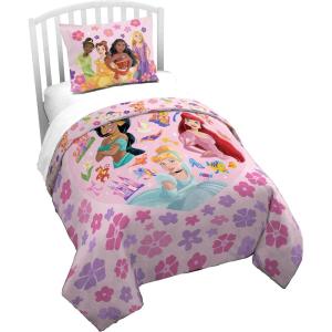 Jay Franco Kids Duvet Cover Set – 3 Piece Super Soft Bedding with Sham Pillowcase, Cover ONLY Comforter Not Included, Multi – Bluey, Queen(Pink – Princess)