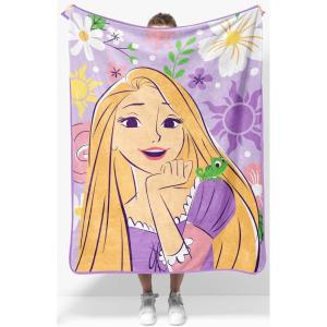 Jay Franco Kids Plush Throw Blanket – Soft & Comfy Throw for Couch or Bed – Cozy Home Décor for Living Room & Bedroom, Blue – Bluey, 40×50 – Travel Blanket(Purple – Disney Princess Rapunzel)