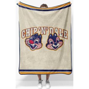 Jay Franco Kids Plush Throw Blanket – Soft & Comfy Throw for Couch or Bed – Cozy Home Décor for Living Room & Bedroom, Multi – Bluey, 46×60 – Throw Blanket(Beige – Chip & Dale)