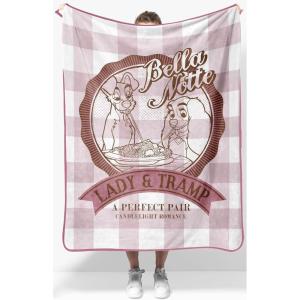 Jay Franco Kids Plush Throw Blanket – Soft & Comfy Throw for Couch or Bed – Cozy Home Décor for Living Room & Bedroom, Multi – Bluey, 46×60 – Throw Blanket(Multi – Lady and the Tramp)