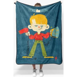 Jay Franco Kids Plush Throw Blanket – Soft & Comfy Throw for Couch or Bed – Cozy Home Décor for Living Room & Bedroom, Multi – Bluey, 46×60 – Throw Blanket(Blue – Home Alone)