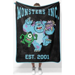 Jay Franco Kids Plush Throw Blanket – Soft & Comfy Throw for Couch or Bed – Cozy Home Décor for Living Room & Bedroom, Multi – Bluey, 46×60 – Throw Blanket(Black – Monsters Inc.)