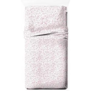Jay Franco Kids Sheet Set with Fitted, Flat Sheets & Pillow Cover – Ultra-Soft Bedding with Pillowcase for Room Decor, Blue – Bluey & Bingo, 3 Piece Twin(Pink – Strawberry Shortcake)
