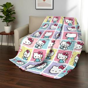Northwest Bluey Goofing Around Quilted Throw Blanket – Official Cartoon Throw Blanket Featuring Bluey, for Adults Boys Girls Bed, Couch, or Playroom, 60 x 80 Inches(Sweet as Can Be)