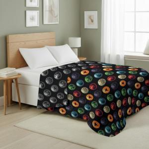 Northwest Bluey Goofing Around Quilted Throw Blanket – Official Cartoon Throw Blanket Featuring Bluey, for Adults Boys Girls Bed, Couch, or Playroom, 60 x 80 Inches(Magic Icons)