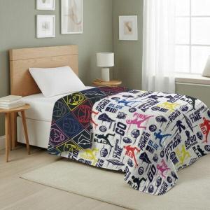 Northwest Bluey Goofing Around Quilted Throw Blanket – Official Cartoon Throw Blanket Featuring Bluey, for Adults Boys Girls Bed, Couch, or Playroom, 60 x 80 Inches(Power Ranger Core)