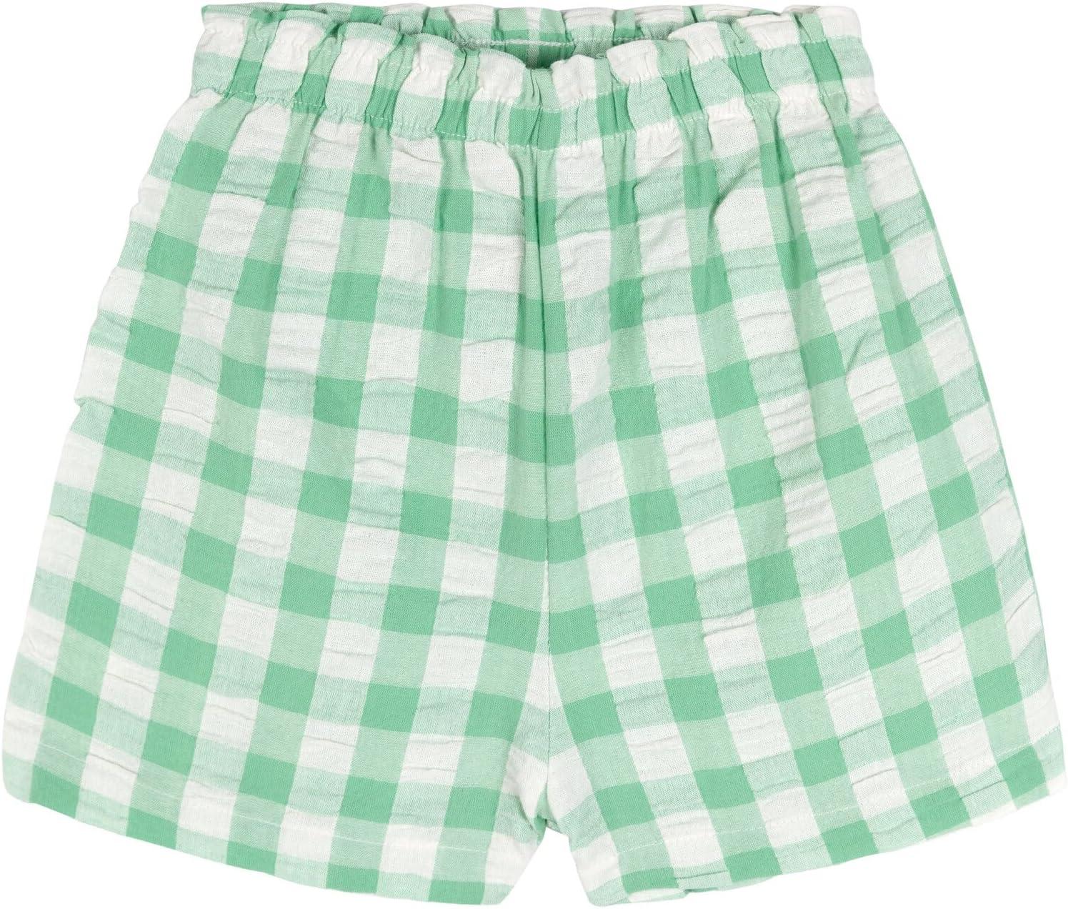 imageBluey Girls TShirt and Chambray Shorts Outfit Set Toddler to Big Kid Sizes 2T 1012White Green