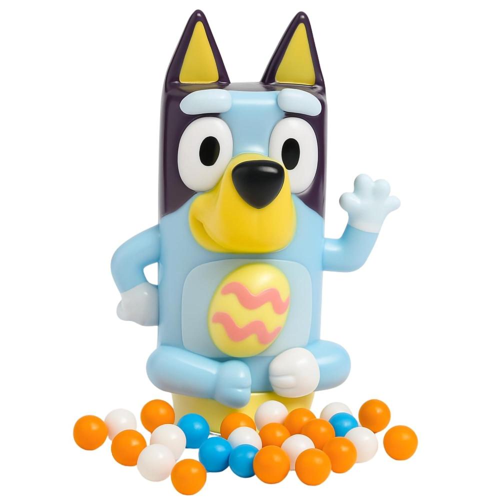 imageBluey Candy Dispenser Face Changing Figurine with Assorted Hard Candies Easter Basket Stuffer