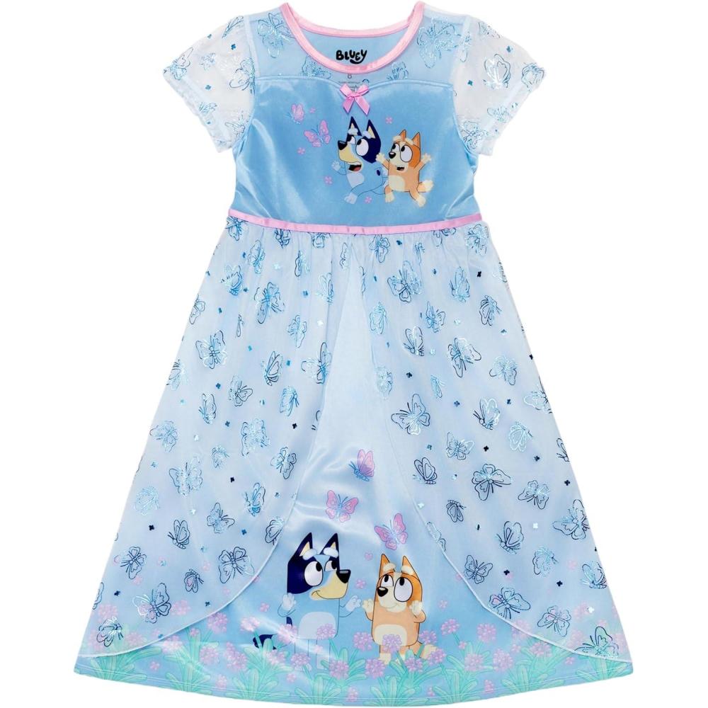 imageBluey Girls Fantasy Gown NightgownBluey Fun Garden