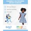 Bluey Floral Chambray Skater Dress Infant to Big Kid(Blue / Bluey)