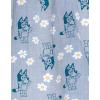 Bluey Floral Chambray Skater Dress Infant to Big Kid(Blue / Bluey)