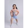 Bluey Girls T-Shirt and Chambray Shorts Outfit Set Toddler to Big Kid Sizes (2T – 10-12)(Peachy Pink / Blue)
