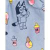 Bluey Girls T-Shirt and Chambray Shorts Outfit Set Toddler to Big Kid Sizes (2T – 10-12)(Pink / Multicolor)