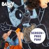 Bluey Sidewalk Chalk & Reusable Stencils, 4-Piece Art Kit(Bluey Chalk and Stencil Kit)