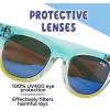 Bluey Toddler Sunglasses – Arkaid Bluey Cateye with Comfortable UV-Protective Bluey Sunglasses Toddler Size w/t Soft Case(Blue)