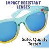 Bluey Toddler Sunglasses – Arkaid Bluey Cateye with Comfortable UV-Protective Bluey Sunglasses Toddler Size w/t Soft Case(Blue)