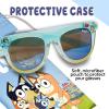 Bluey Toddler Sunglasses – Arkaid Bluey Cateye with Comfortable UV-Protective Bluey Sunglasses Toddler Size w/t Soft Case(Blue)
