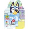 Crayola Color & Erase Bluey Puzzle Set, 12 Color in Puzzle Pieces, Reusable, Double Sided Kids Puzzle, Bluey Gift for Kids, 3+(Art Kit  Bluey)