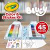 Crayola Color & Erase Bluey Puzzle Set, 12 Color in Puzzle Pieces, Reusable, Double Sided Kids Puzzle, Bluey Gift for Kids, 3+(Art Kit  Bluey)