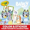 Crayola Color & Erase Bluey Puzzle Set, 12 Color in Puzzle Pieces, Reusable, Double Sided Kids Puzzle, Bluey Gift for Kids, 3+(Art Kit  Bluey)