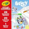 Crayola Color & Erase Bluey Puzzle Set, 12 Color in Puzzle Pieces, Reusable, Double Sided Kids Puzzle, Bluey Gift for Kids, 3+(Art Kit  Bluey)