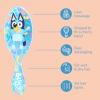 Wet Brush Bluey Kids Midi Hair Brush, Smaller Size For Little Hands, Soft Bristles Detangle Knots With Ease, Ergonomic Handle, For All Hair Types, Limited Edition, Orange(Bluey)