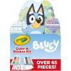 Crayola Color & Erase Bluey Puzzle Set, 12 Color in Puzzle Pieces, Reusable, Double Sided Kids Puzzle, Bluey Gift for Kids, 3+(Art Kit  Bluey)