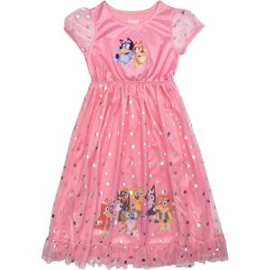 Bluey Girls’ Fantasy Gown Nightgown(Bluey Friends)