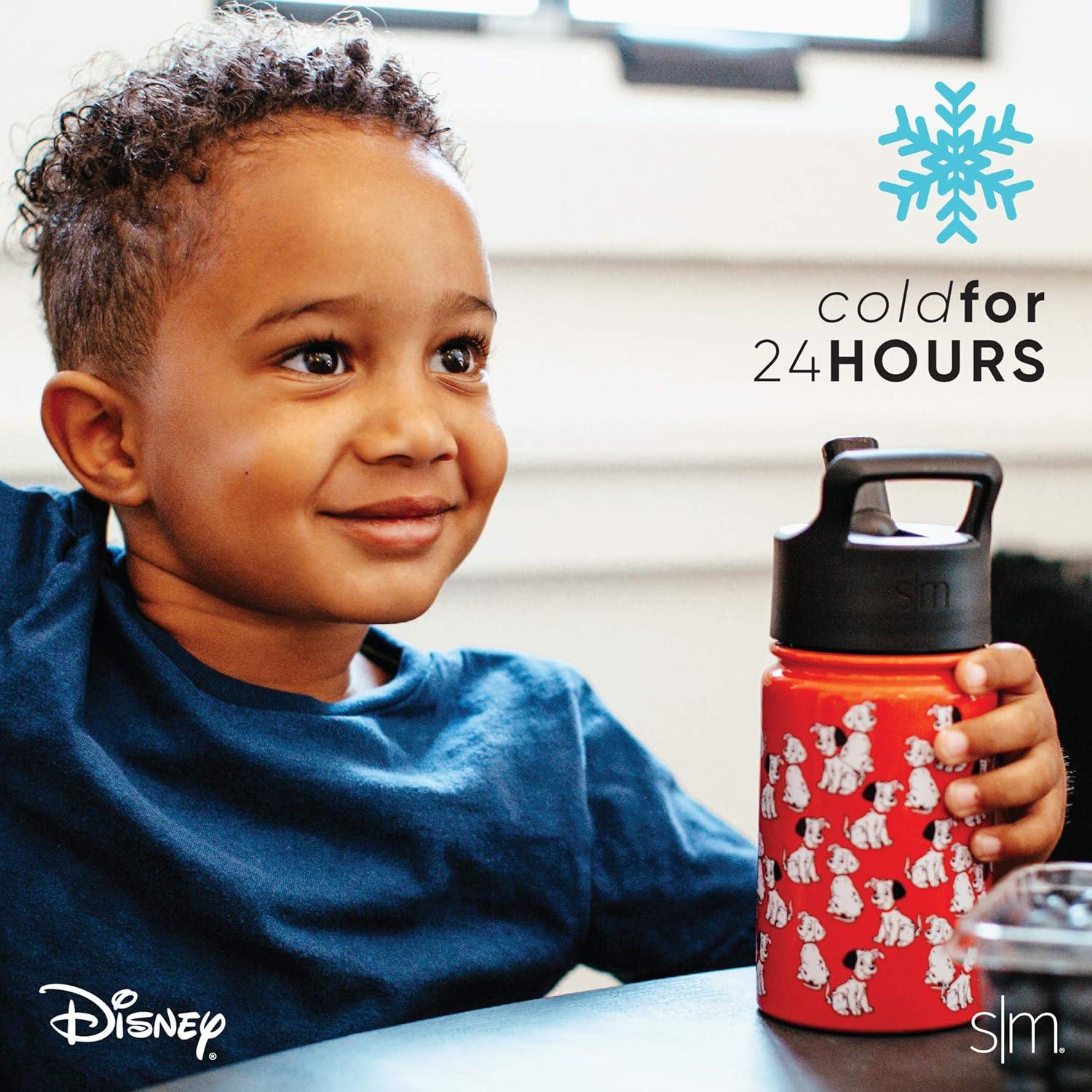 imageSimple Modern Kids Summit Water Bottle with Straw Lid Bluey 18oz Stainless Steel Cup Insulated Tumbler for Girls Boys School Bluey SkyDisney WishAshas Adventure