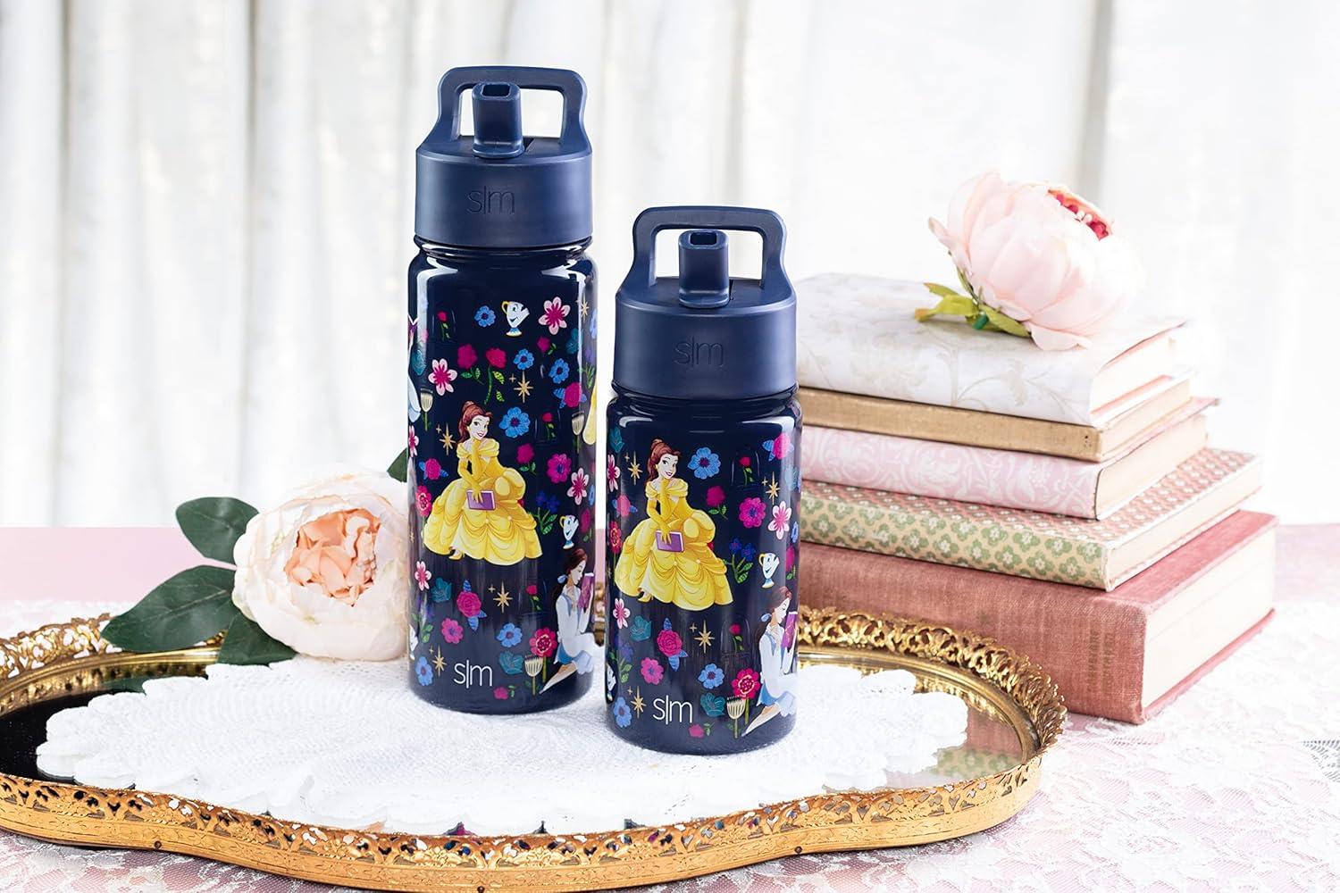 imageSimple Modern Kids Summit Water Bottle with Straw Lid Bluey 18oz Stainless Steel Cup Insulated Tumbler for Girls Boys School Bluey SkyDisneyBelles Garden