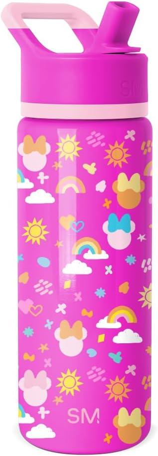 imageSimple Modern Kids Summit Water Bottle with Straw Lid Bluey 18oz Stainless Steel Cup Insulated Tumbler for Girls Boys School Bluey SkyDisneyMinnie Doodle